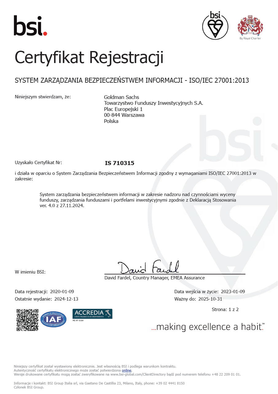 Certyfikat ISO 